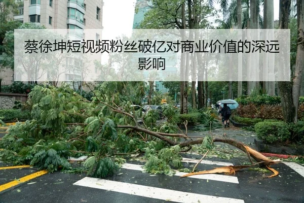 蔡徐坤短视频粉丝破亿对商业价值的深远影响
